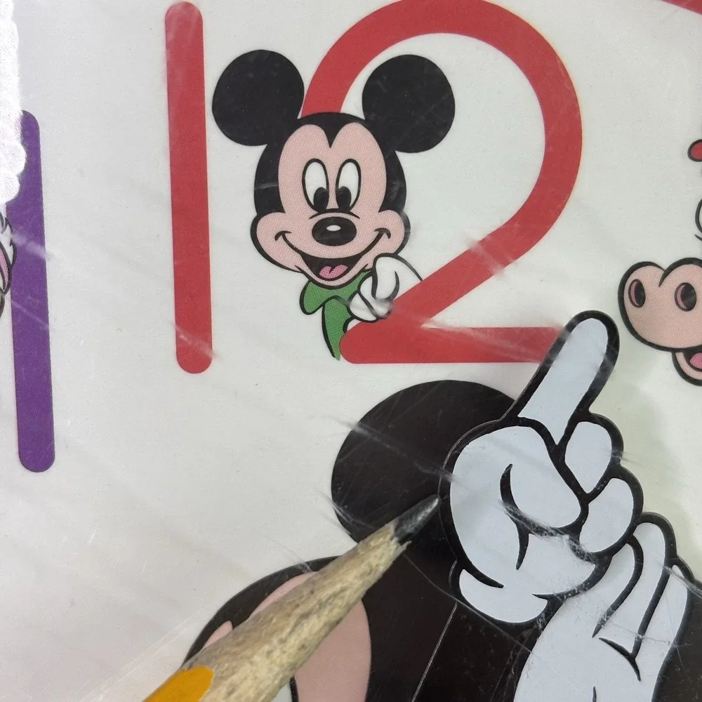 Lorus Disney Mickey Mouse & Friends Learn To Tell The Time Clock Quartz W/ Fiaw