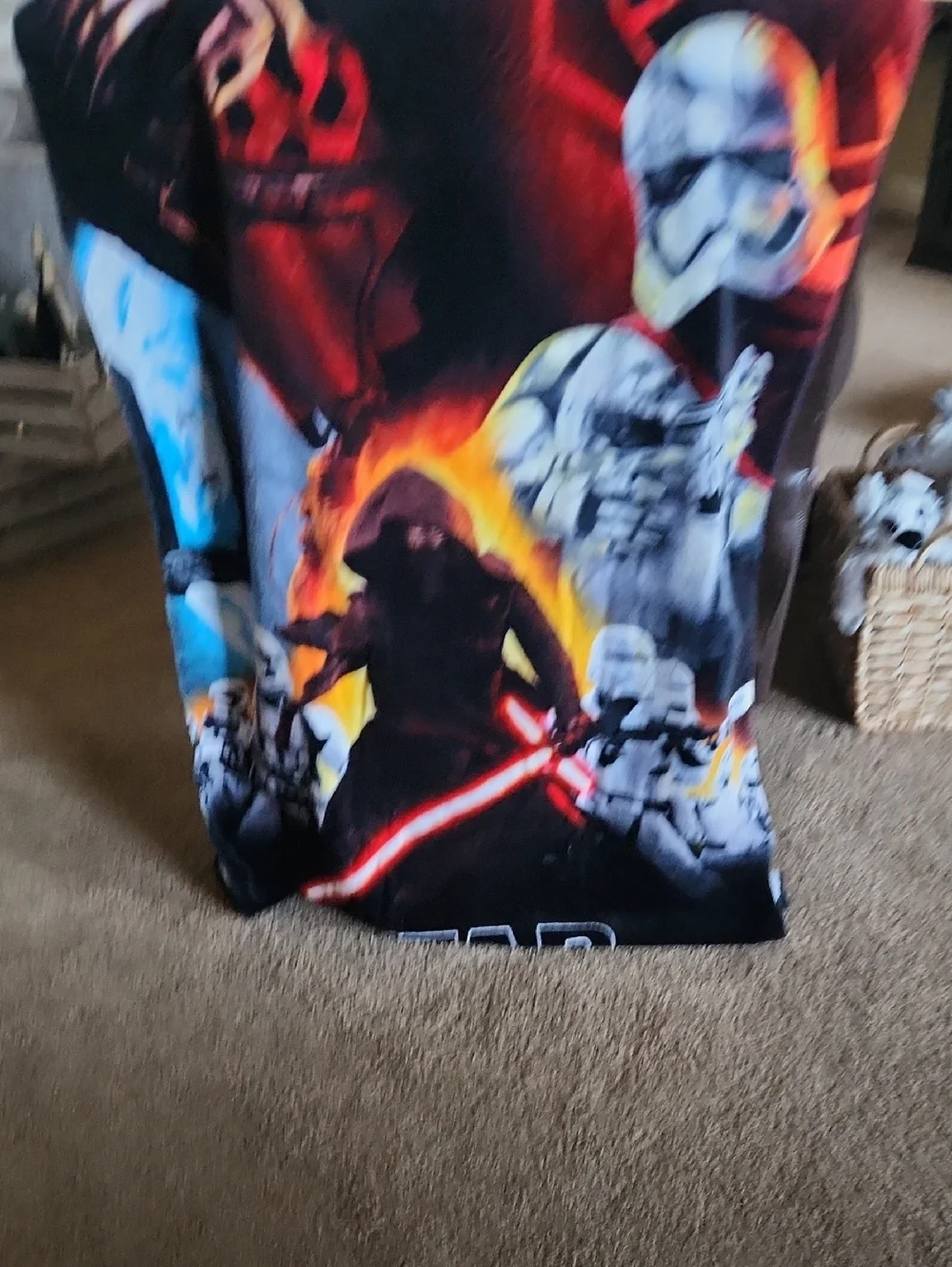 Disney Star Wars Red Black Blue Graphic Bath Towel
