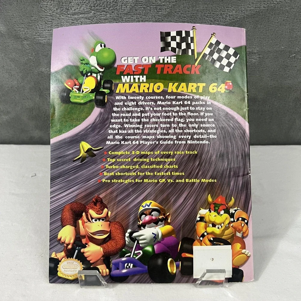 Vintage Mario Kart 64 Nintendo Power Official Player's Guide Strategy Book N64