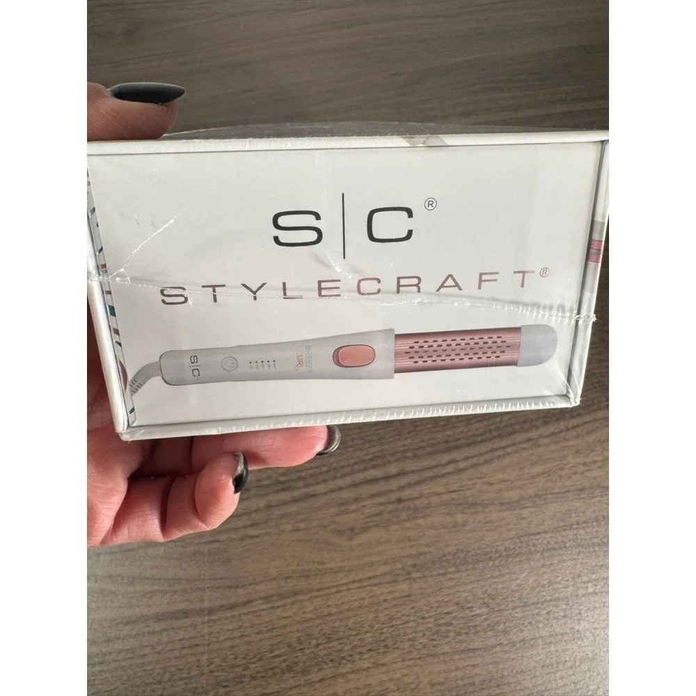 StyleCraft NIB Breezy Curl 2in1 Styler Cool Air Technology‎ Rose Gold