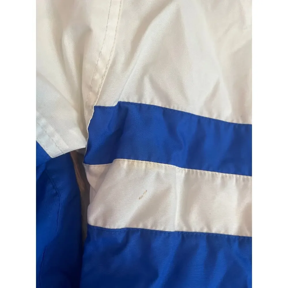 Vintage Hartwell Sports Blue Windbreaker Bomber Jacket Daytona Speedway Youth S