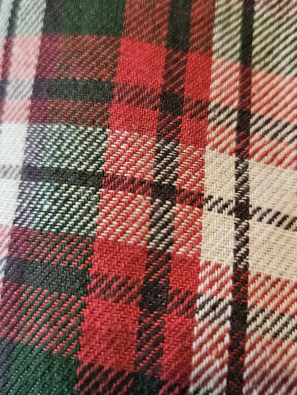 Pottery Barn Denver Plaid Yarn Dyed Full Queen Duvet Cover Holidays Linen Blend