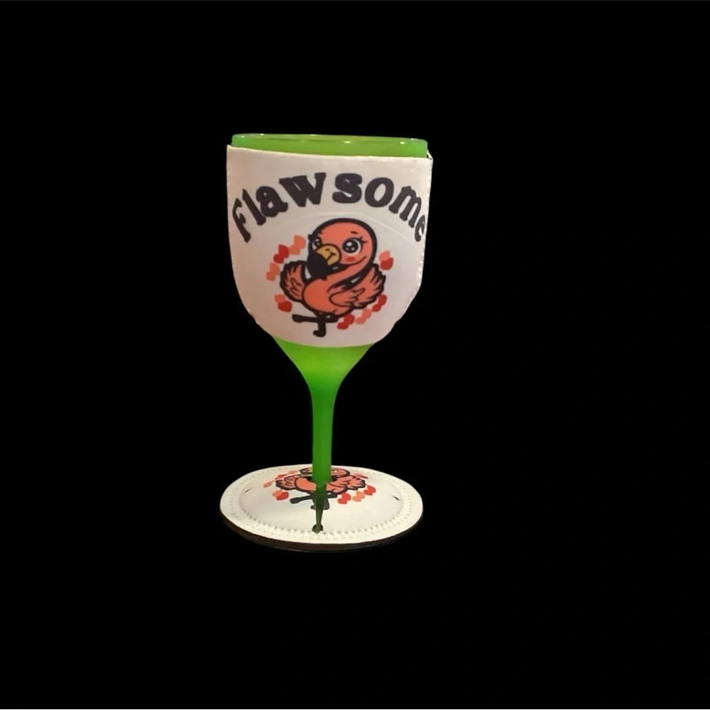 Hand Crafted nwt flamingo