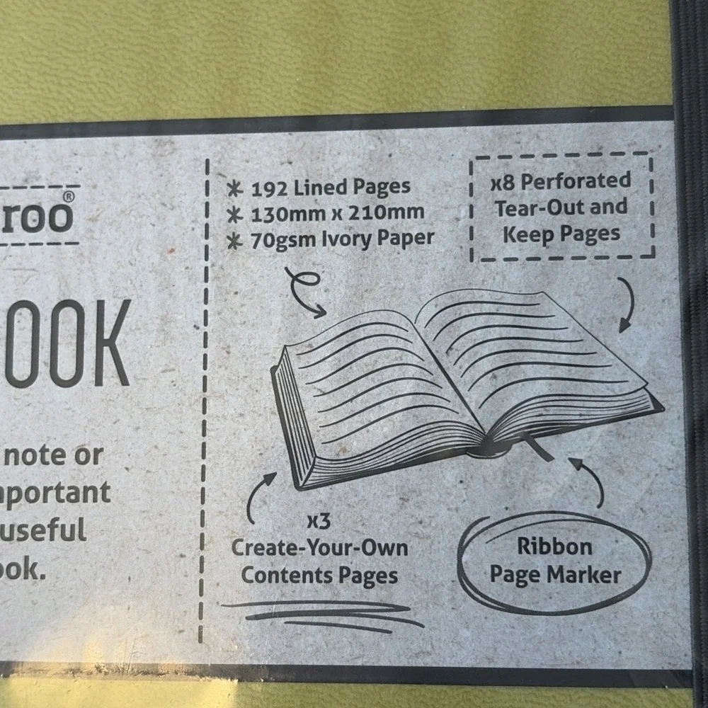 IF Bookaroo Notebook Journal - Lime,Blank Diaries & Journals - New