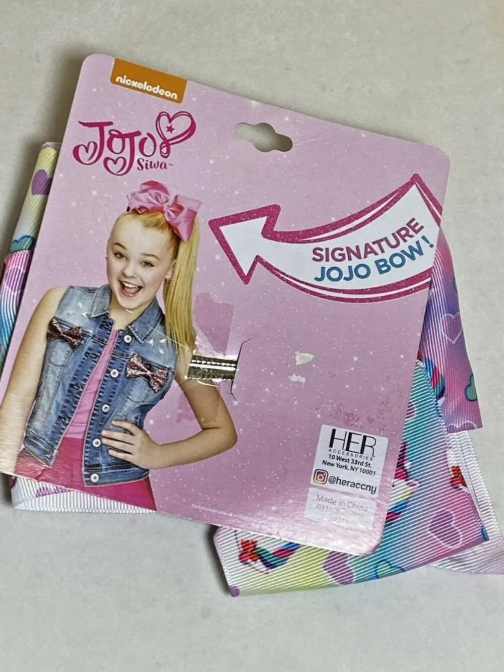 Girls Large hair bow unicorn pink purple Jojo Siwa