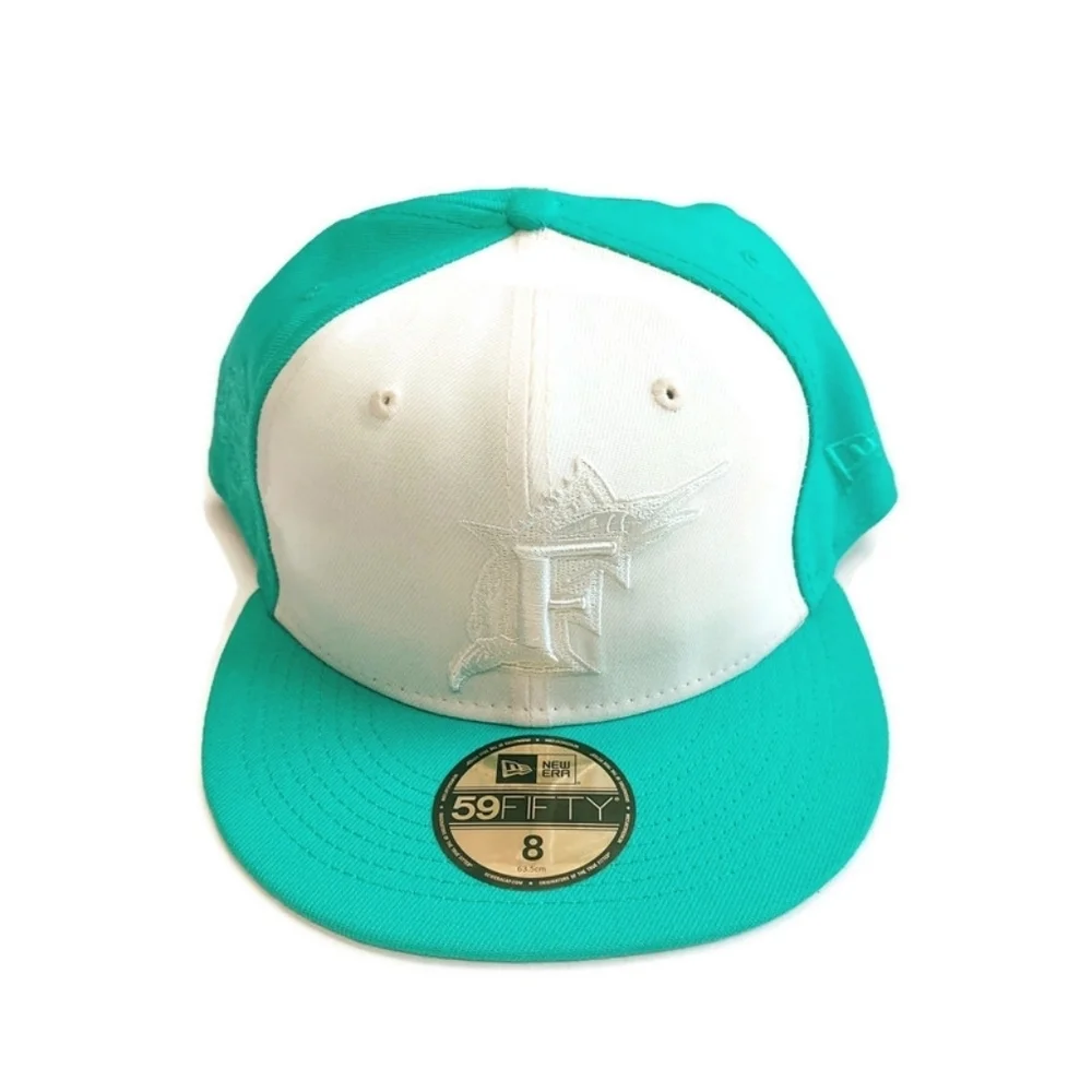59Fifty New Era Size 8 Florida Miami Marlins Fitted Hat Cap 1997 World Series