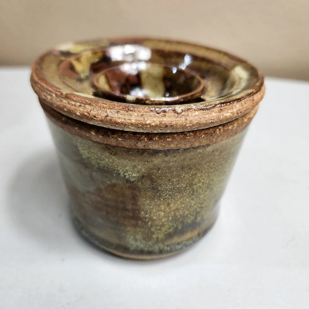 Apex Pottery Stoneware Brutalist Egg Seperator