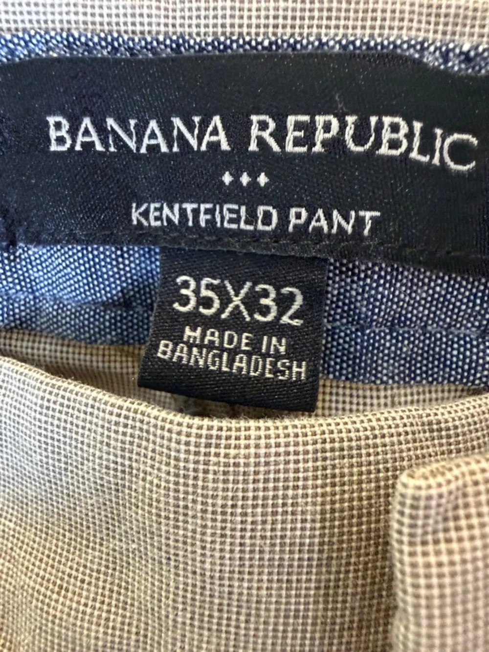 Banana Republic Men's Khaki Kentfield Pants | Size 35X32