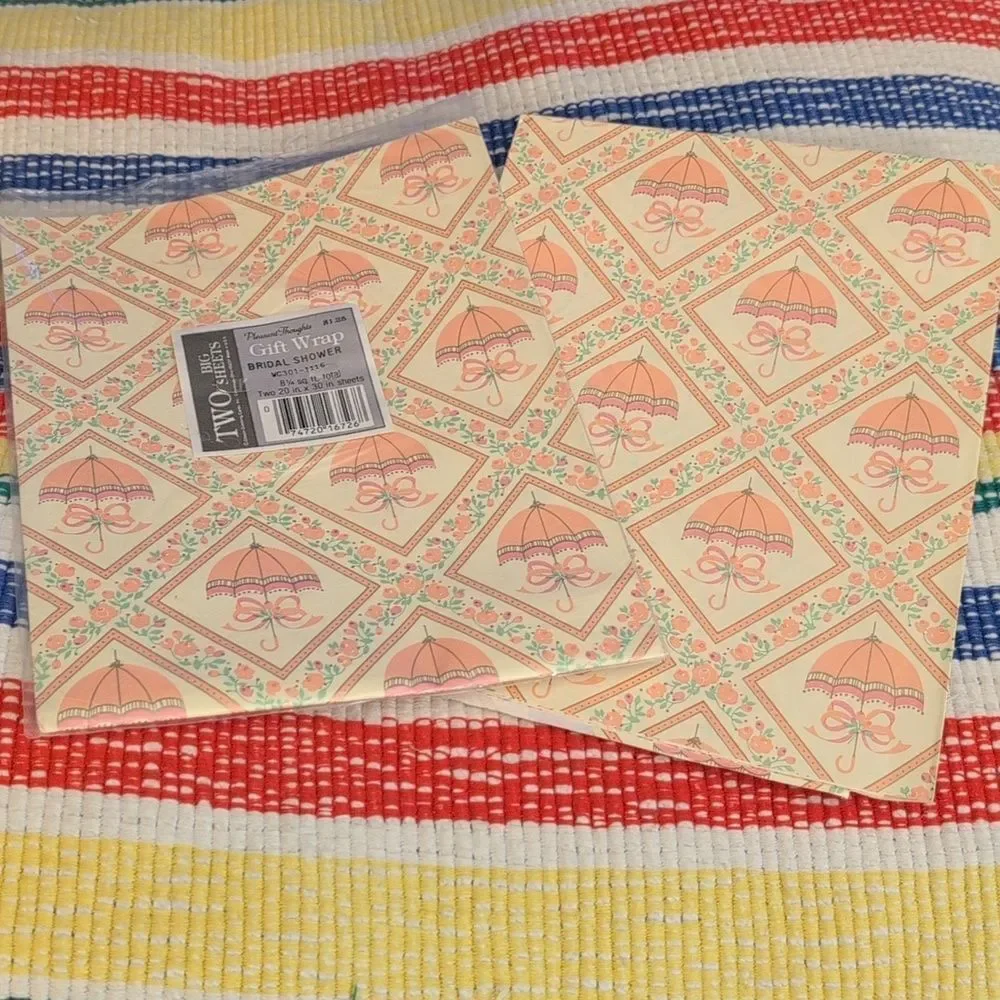 Vintage Gibson wedding shower wrapping‎ paper