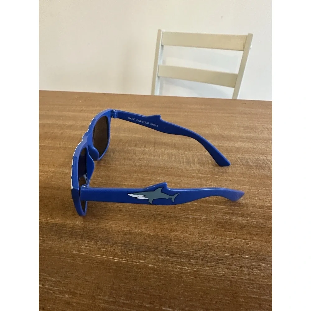 Cat & Jack Youth Shark Themed Sunglasses UV Protection Blue White Unisex Kids