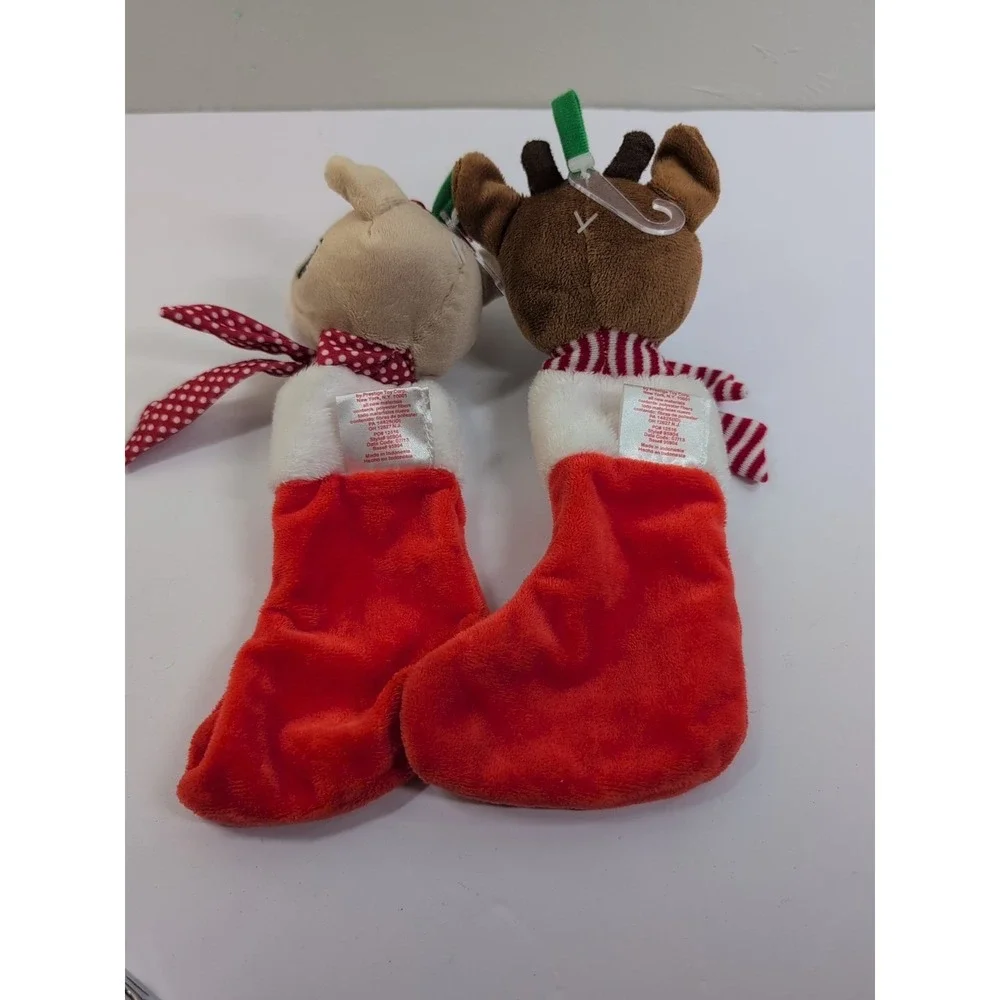 Mini Rudolph the Red Nosed Reindeer Christmas Stocking plush and Friend‎ NWT 9
