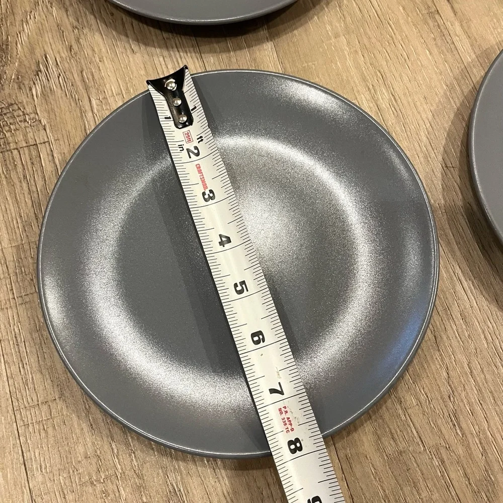 IKEA Slate Gray Salad 8” Plates Set of 4