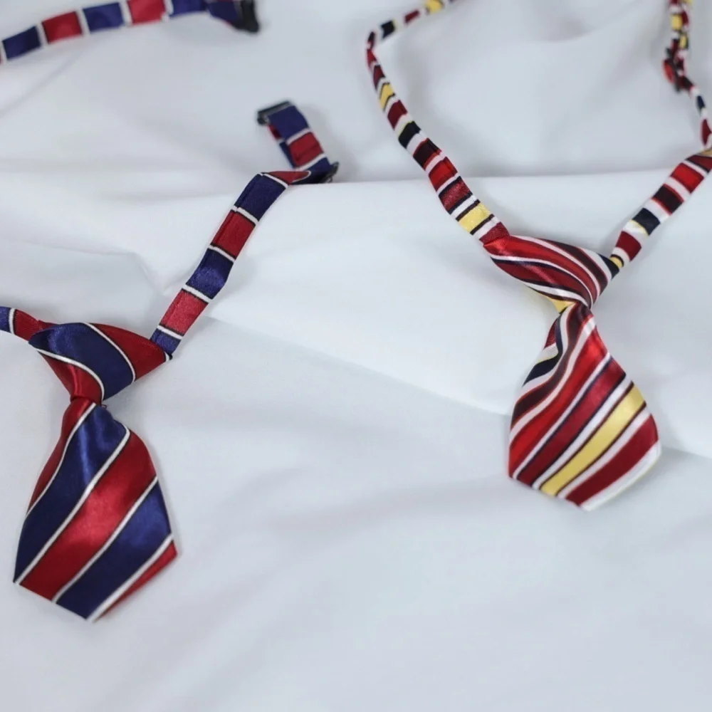 🅽🅴🆆 striped adjustable dog tie cat pet tie, funny pet ties dog cat clothes