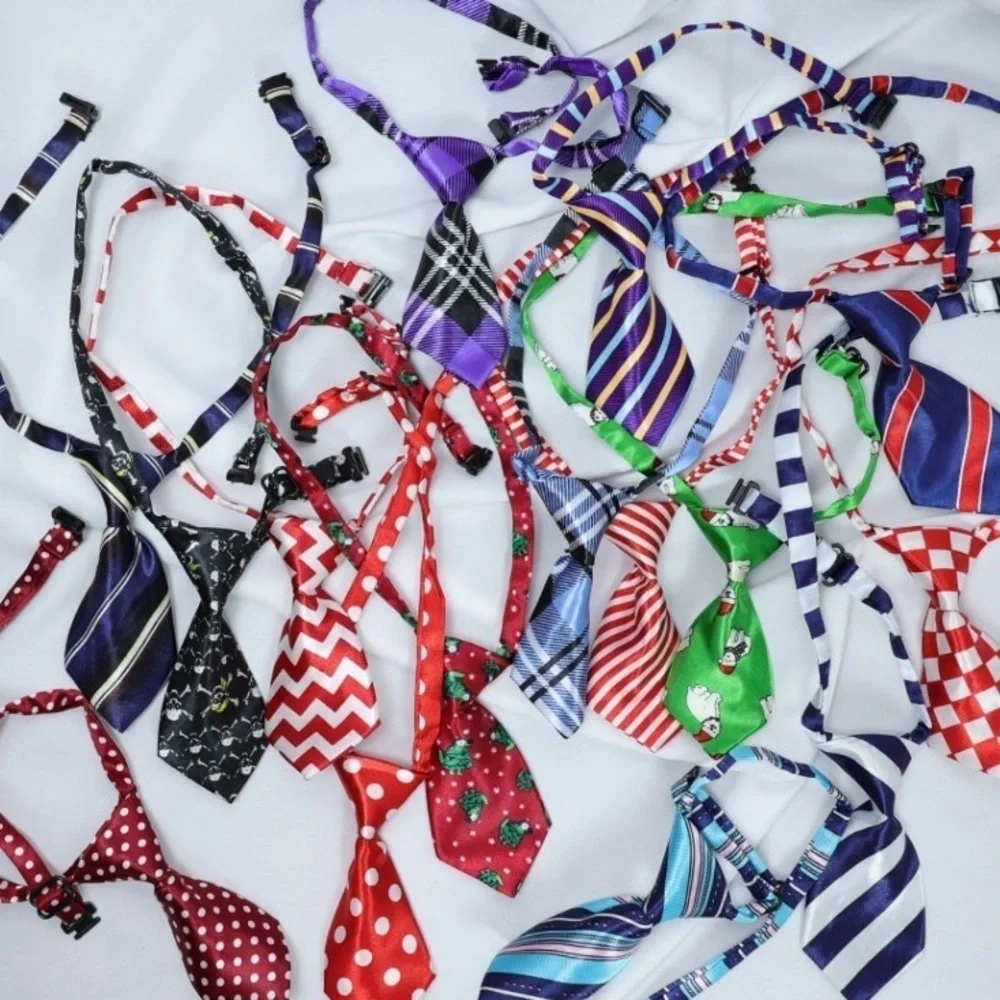 🅽🅴🆆 striped adjustable dog tie cat pet tie, funny pet ties dog cat clothes