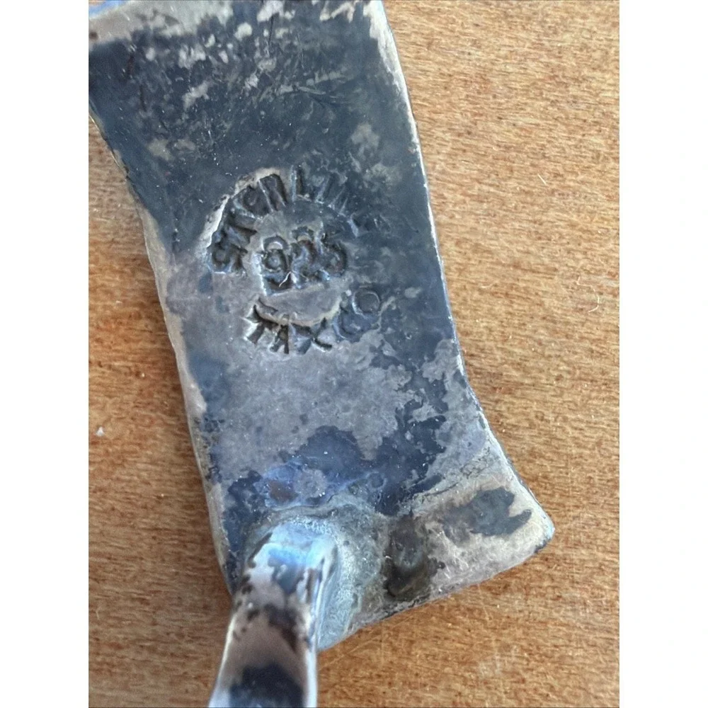 Vintage 925 Sterling Silver Figural Cocktail Picks –‎ Man, Drum, Blanket & House