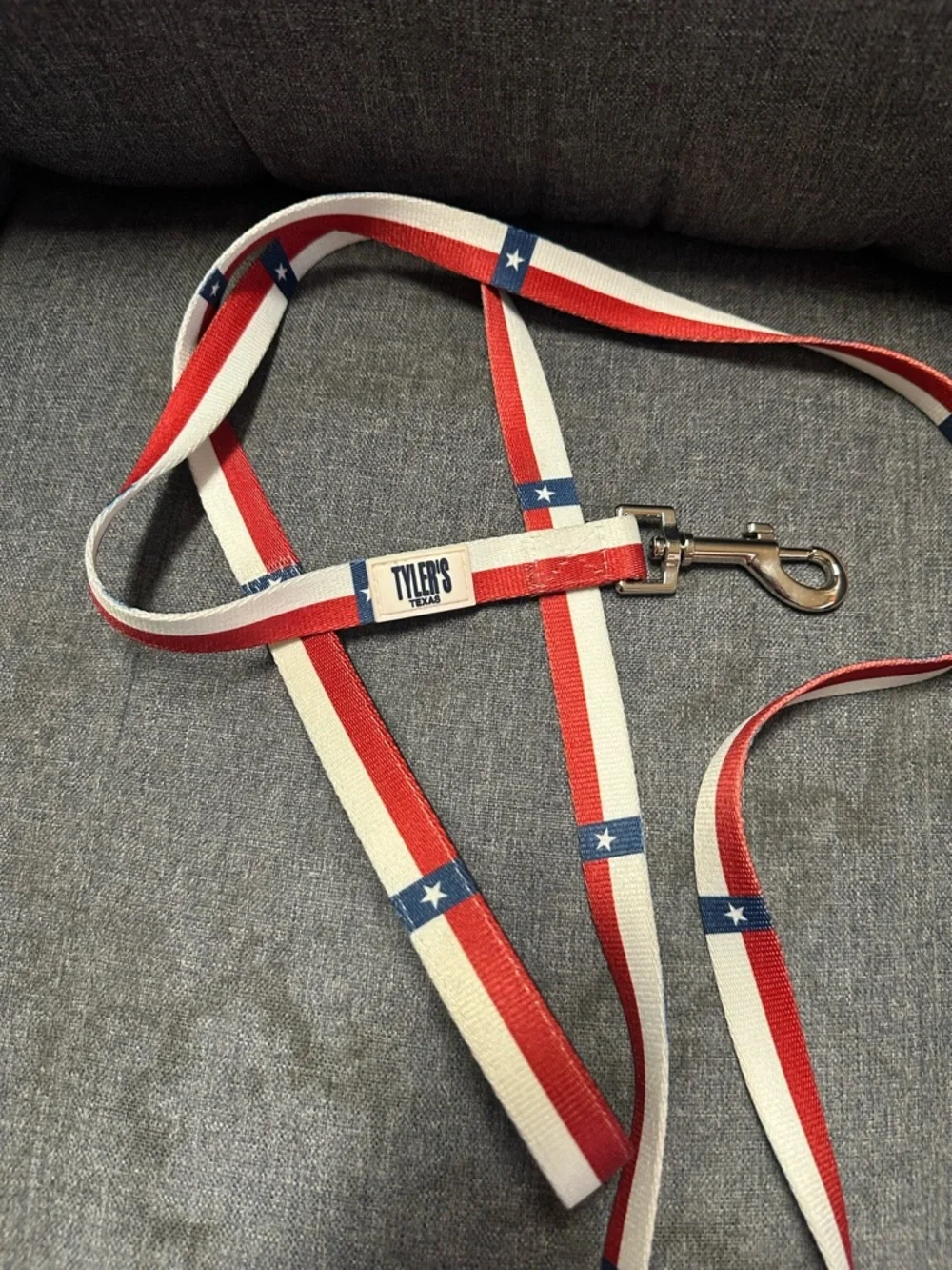 Tyler’s Texas x Pridebites Flag Red White & Blue Star Dog Leash