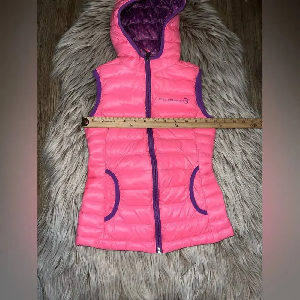 Free country toddler pink & purple vest