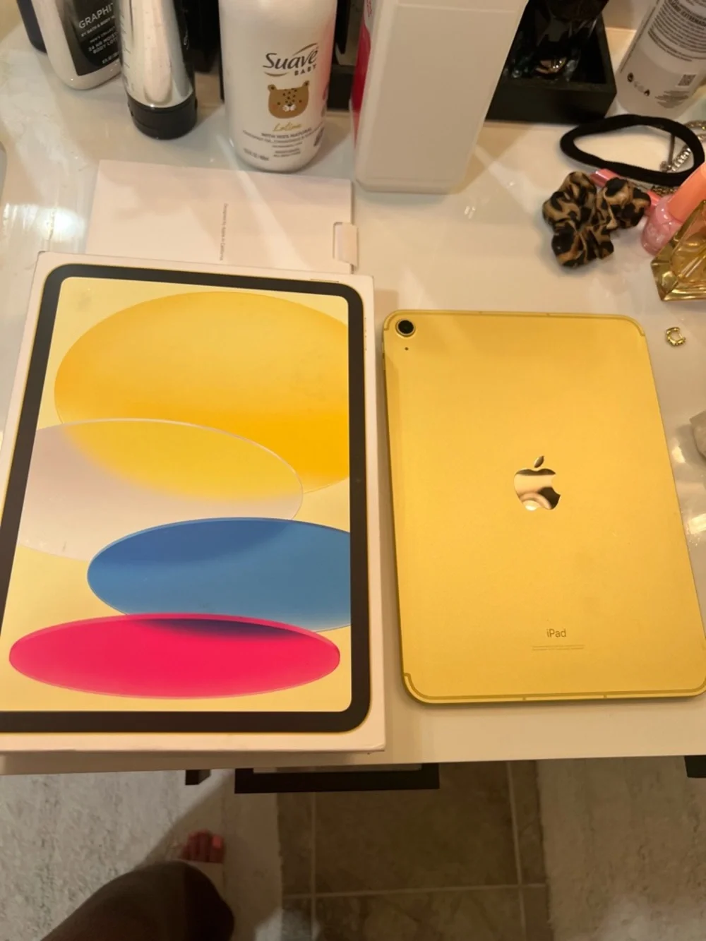 Apple tablet featuring