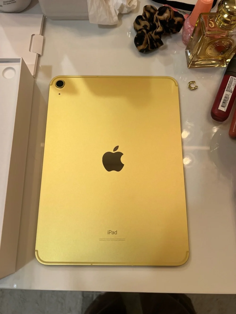 Apple tablet featuring