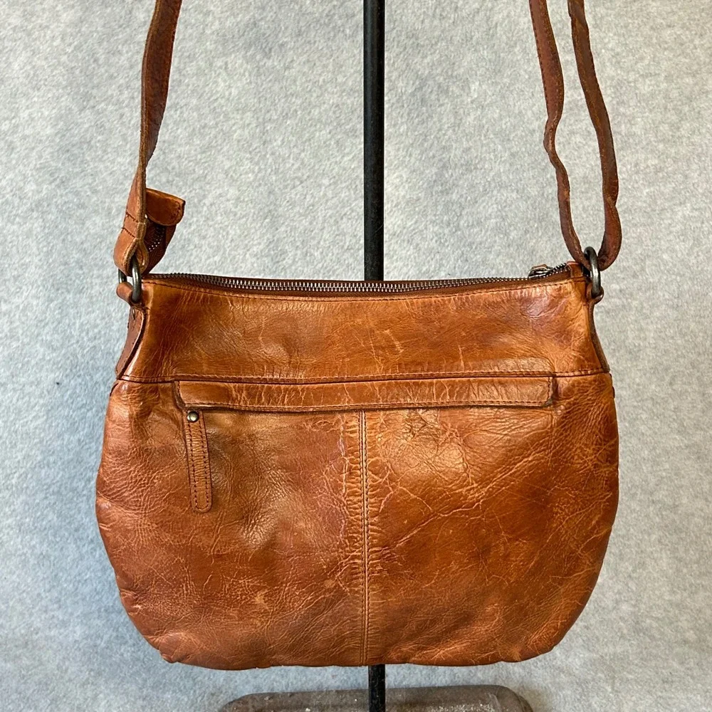 Vilenca‎ Holland Woven Leather Bag Brown Handmade Hobo Purse Handbag convertible