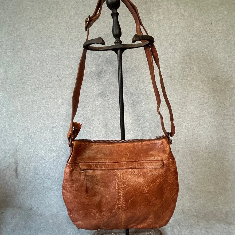 Vilenca‎ Holland Woven Leather Bag Brown Handmade Hobo Purse Handbag convertible