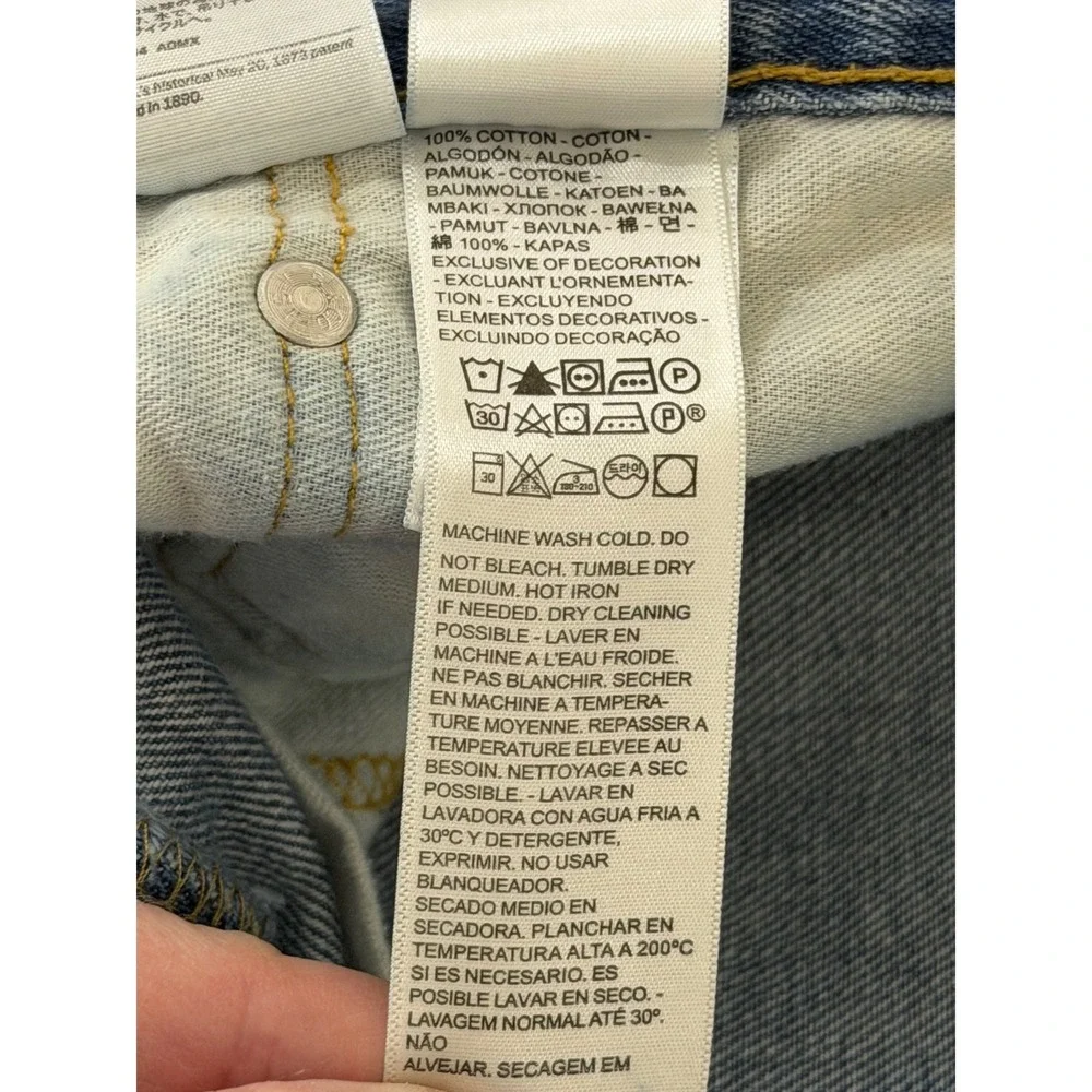 Levi's 505 Regular Fit Straight Leg Men's Blue Denim Jeans W36 L34 Normcore