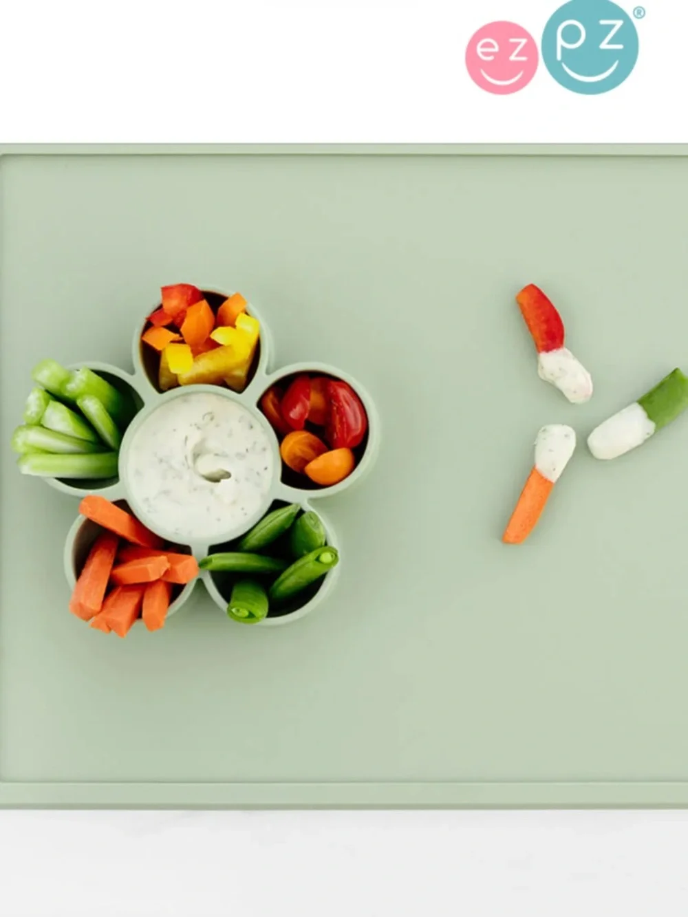 ezpz Green Play Mat Suction Placemat for Kids