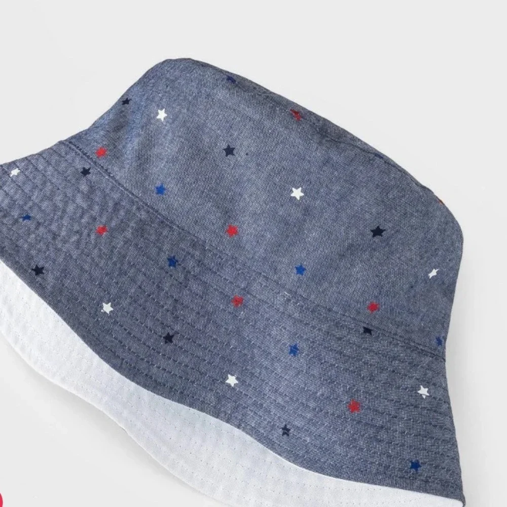 Kids' Americana Reversible Bucket‎ Hat - Cat & Jack Blue