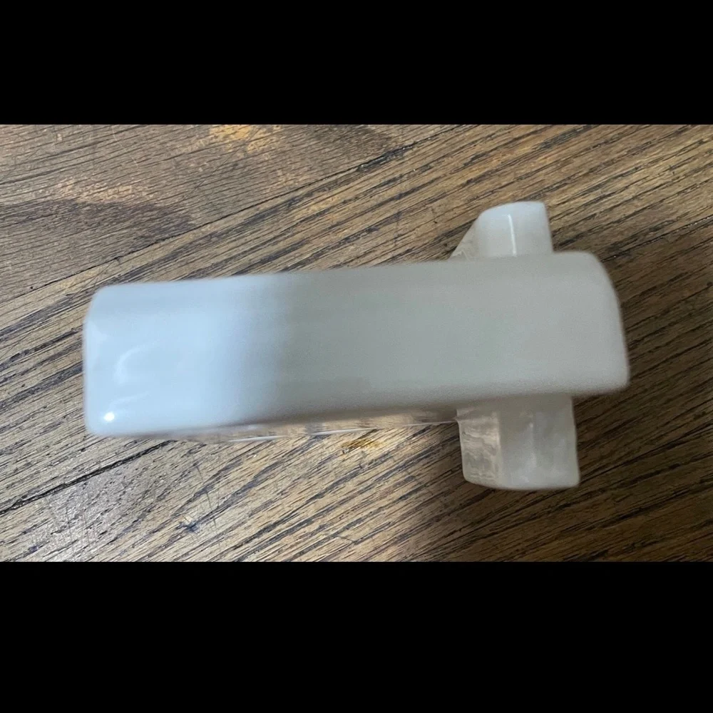 Vintage Toothbrush & Cup Wall Holder White