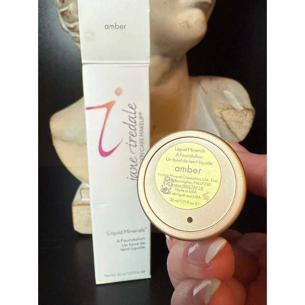 Jane Iredale Liquid Minerals A Foundation Amber 30ml 1.01 fl oz Serum Makeup