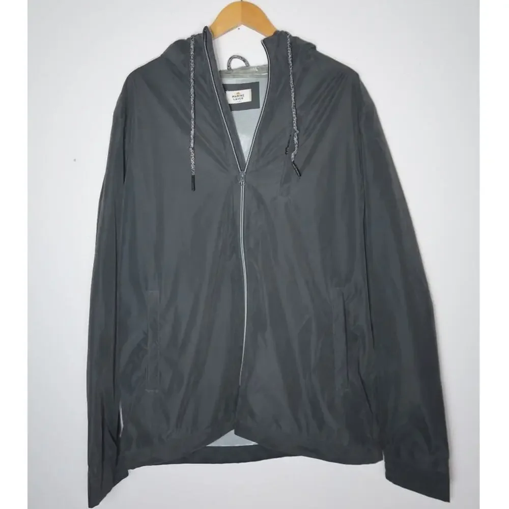 Marine Layer Alta Jacket in Faded Black Gray Mens XL