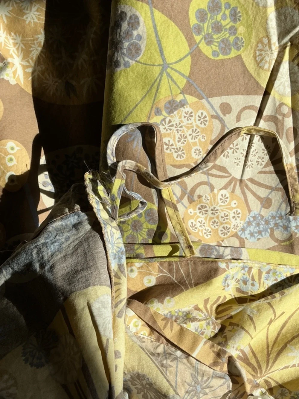 The Company Store Brown, Yellow and Green and Blue Botanical Duvet Cover