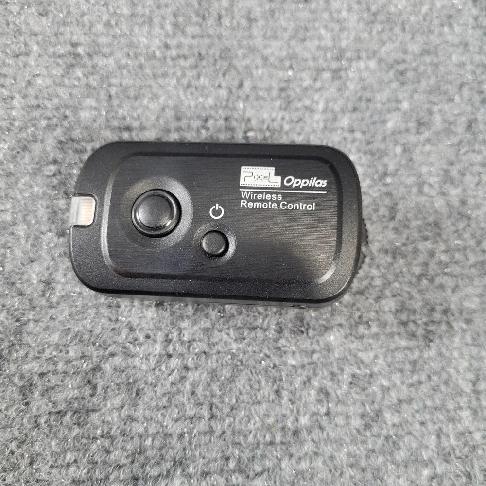 PIXEL Oppilas Wireless Shutter Release Remote Control Set Black DSLR Camera