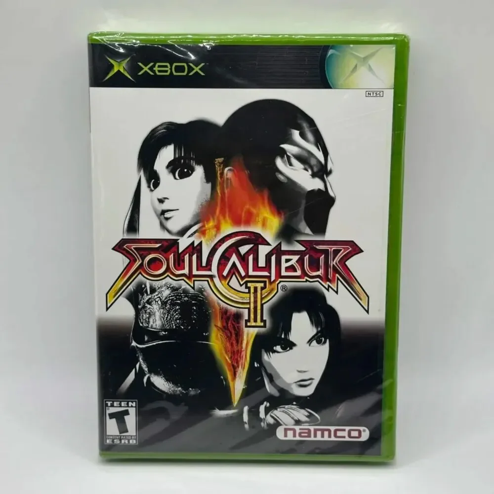 Soul Calibur II 2 Namco 2003 Microsoft Xbox Factory Sealed Black Label