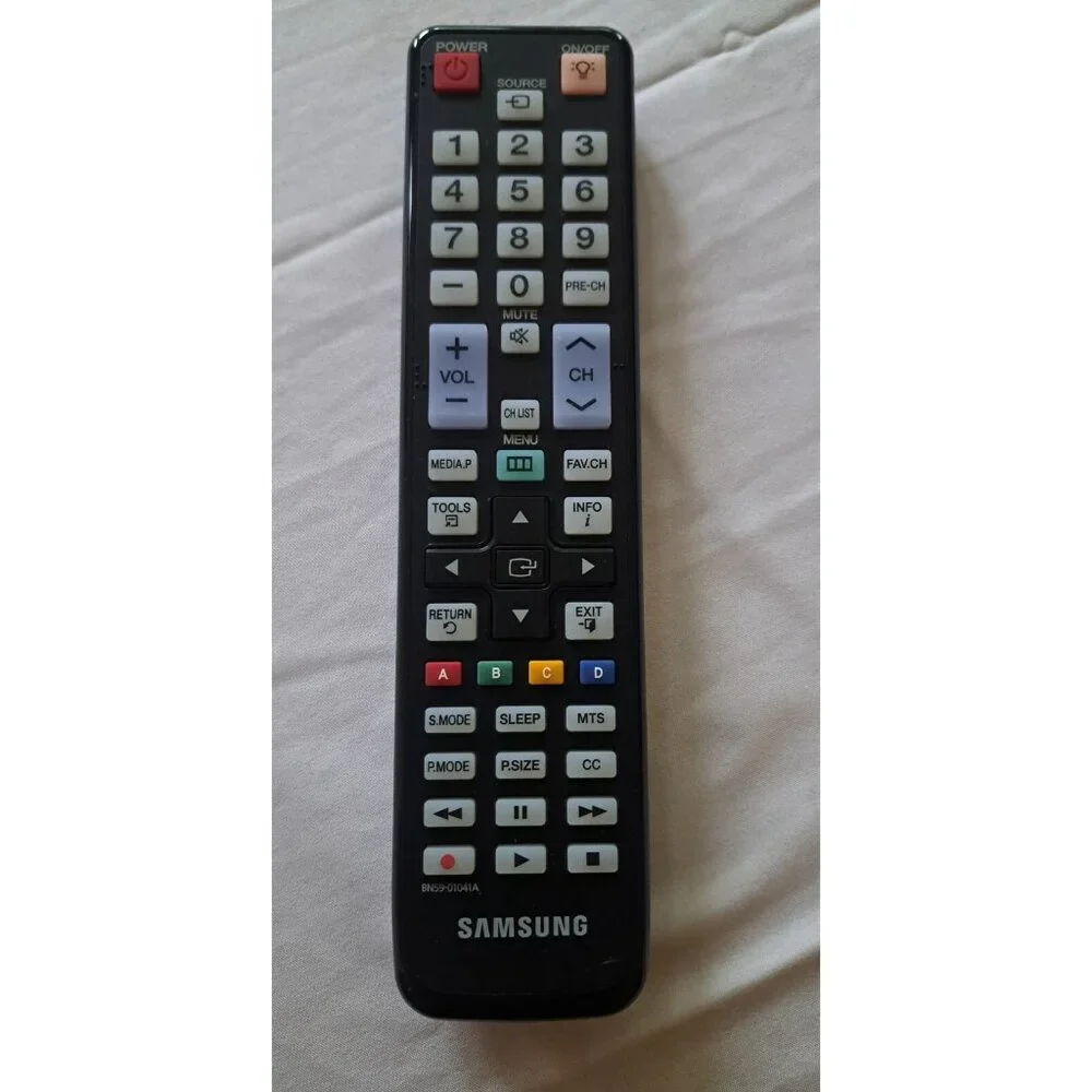 Samsung TV BN59-01041A Black TV Remote Control Battery Operated Rectangular‎