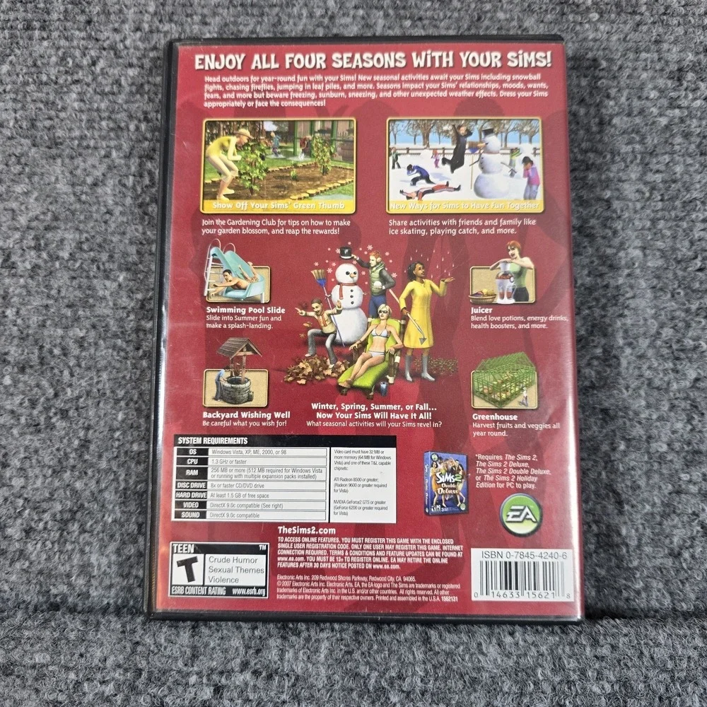 The‎ Sims 2 Seasons PC Game Expansion Pack 2007