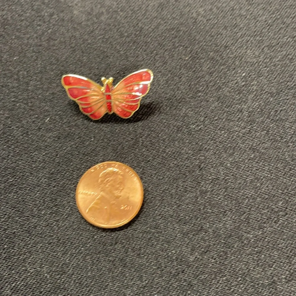 Pink Butterfly Pin Brooch