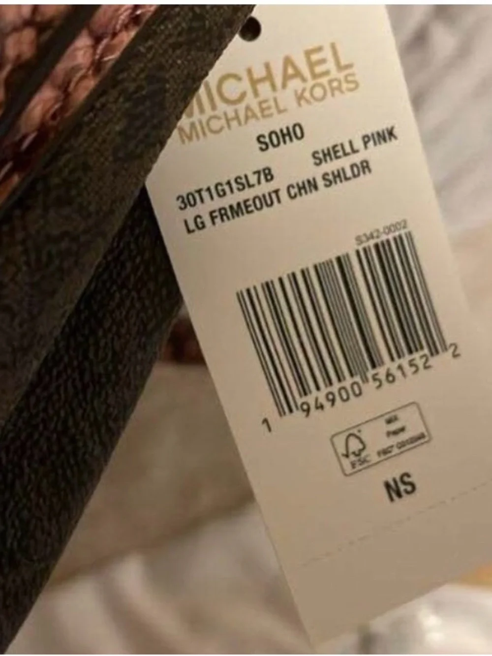 Michael Kors Brown Monogram Shoulder Bag with Pink Trim and Gold Hardware<Rare>✨