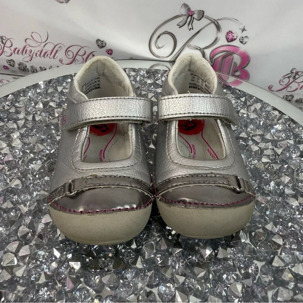 Windriver shoes sneakers shiny pink Chic Silver Baby Walker Shoes