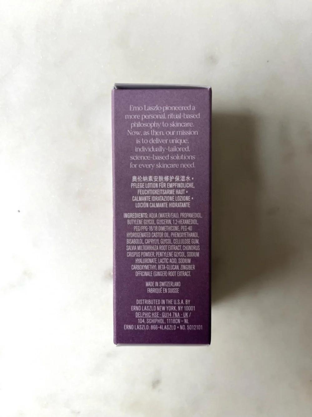 ERNO LASZLO Face Hydration Lotion NWT, Sensitive Skin & Soothing Relief
