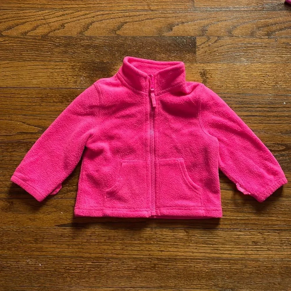 The Children’s Place Neon Pink Zip Up Fleece