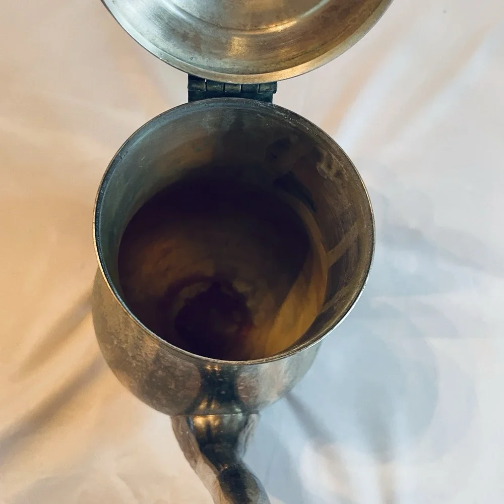 English Silver Mfg Corp Coffee Pot Vintage Silver Plate Ornate Victorian Footed