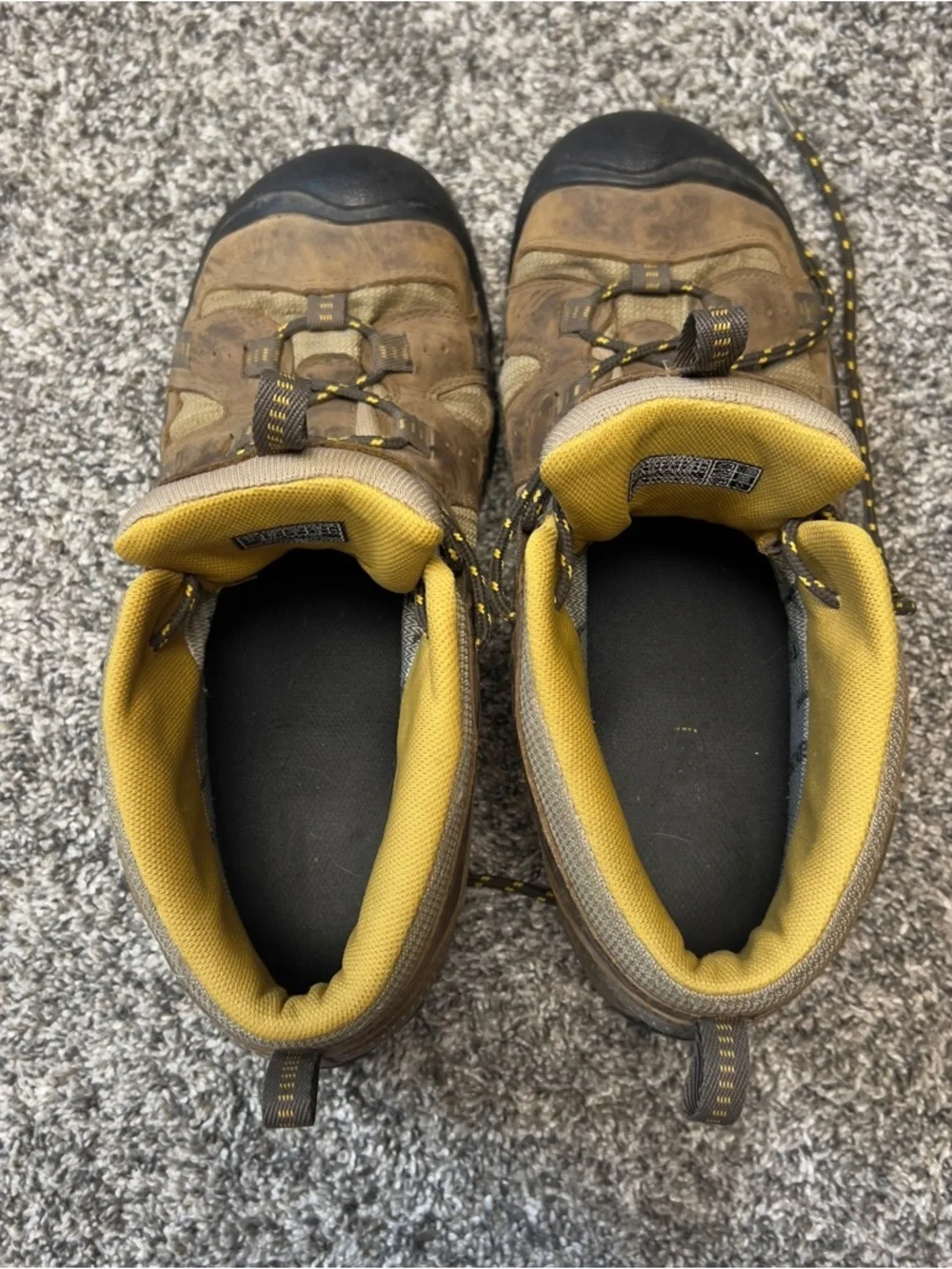 KEEN Brown and Tan Waterproof Men's Hiking Boots