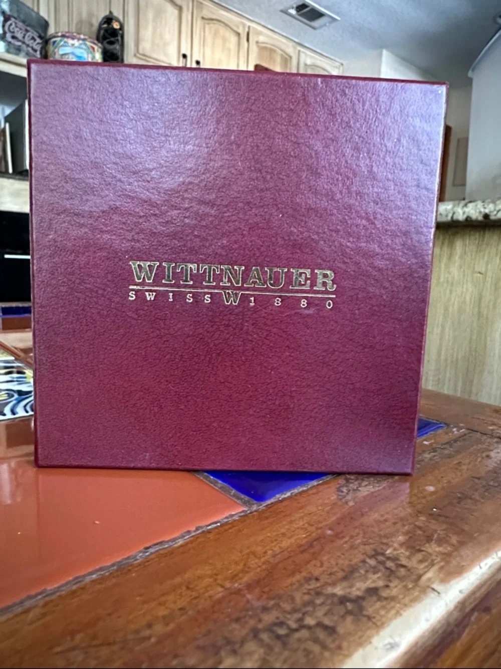 Maroon Jewelry/Watch Storage Box
