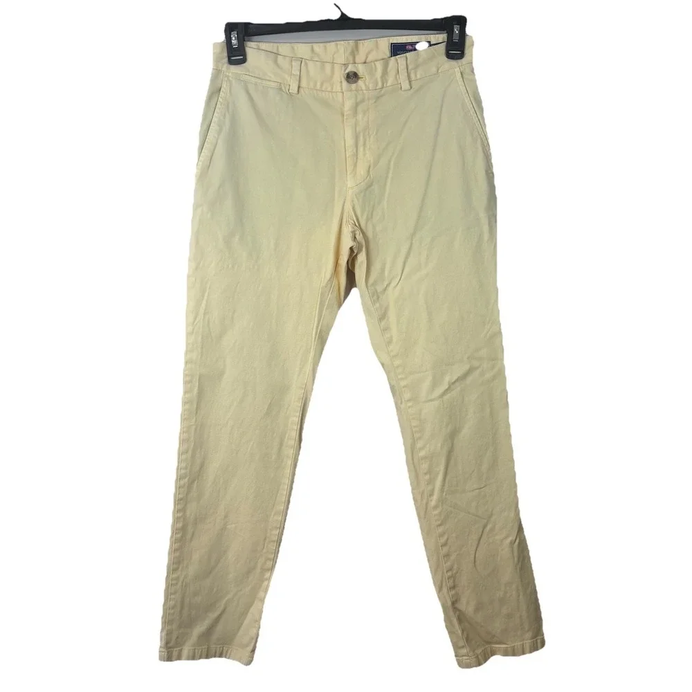 Vineyard Vines Breaker Pants Men's Size 30 X 29(Tag Reads 30) Soft Yellow