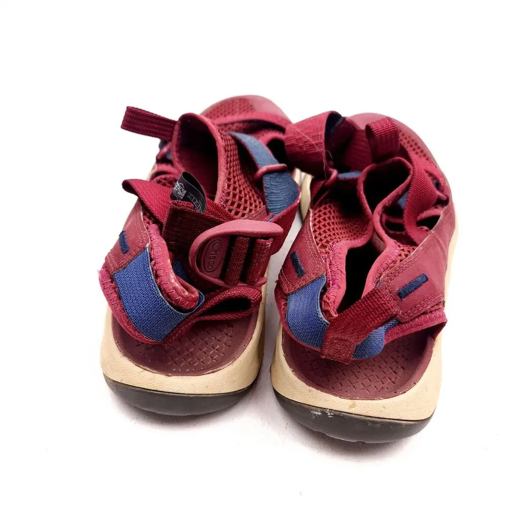 Chaco Odyssey Mens Size 11 Red Burgundy Hiking Shoes Sandals Trekking J106473