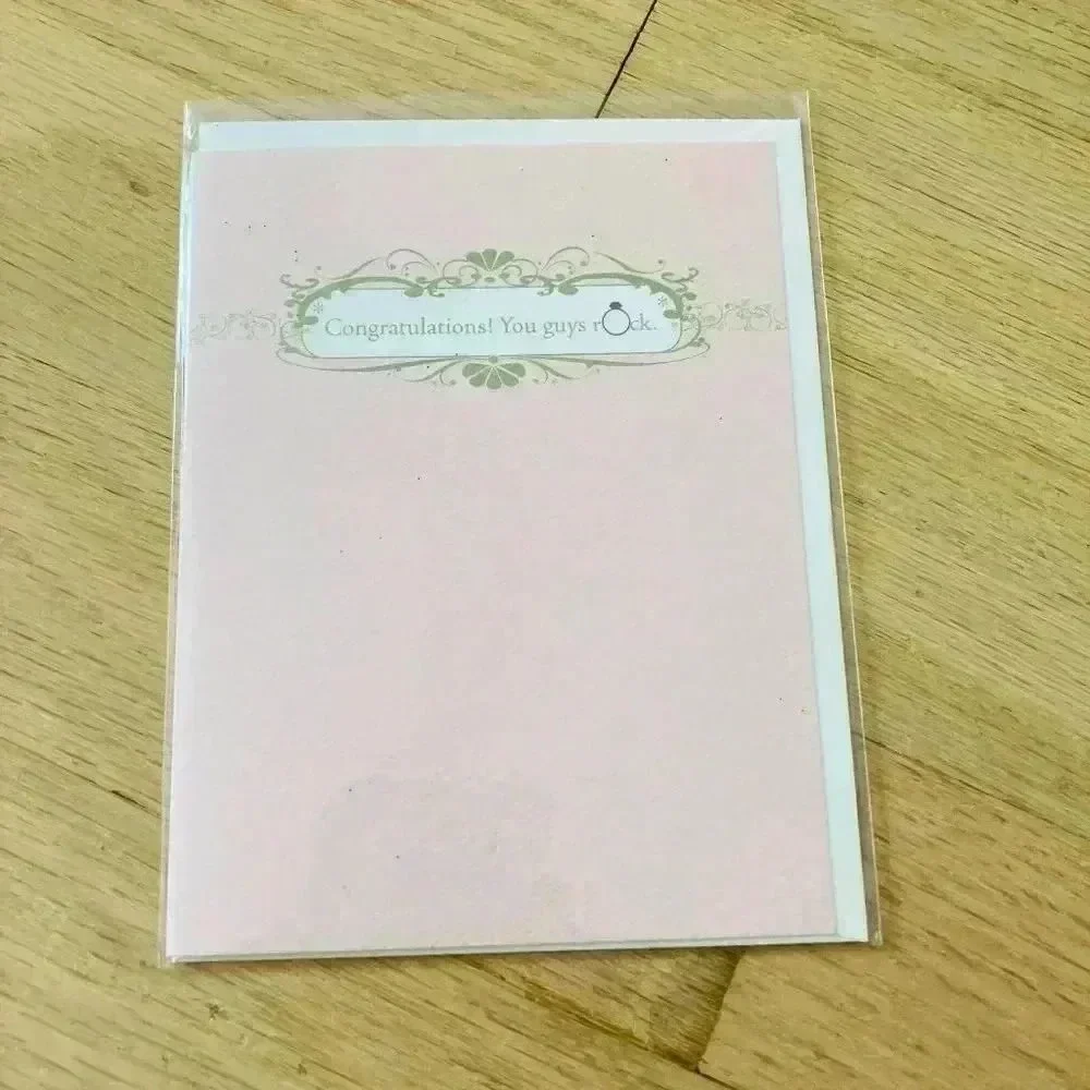 Congratulations You Guys Rock Wedding Card