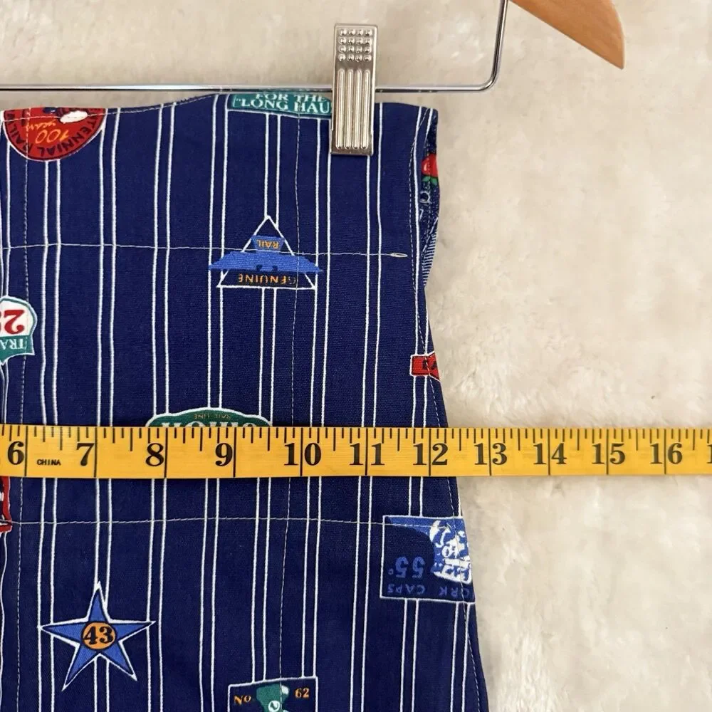 Vintage Handmade Bib Boys Full Body Infants & Toddlers Baby Blue Striped