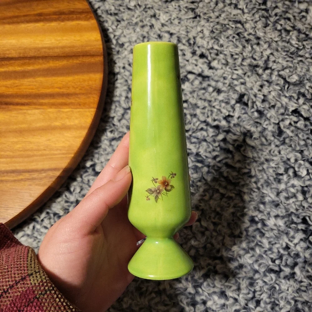 Vintage 70s Bud Vase Home Accents Floral Flower Vase Retro Funky Cool Grannycore