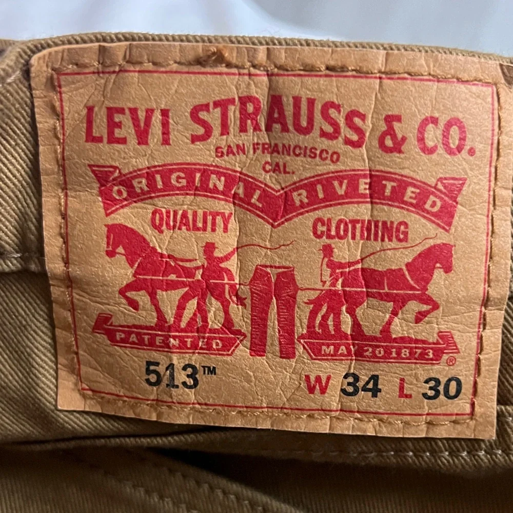 Levi's 513 Men's Tan Straight Jeans